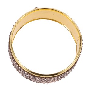 Unique Bargains Napkin Rings Faux Crystal-Studded Iron Rhinestone 1 Pc - 1 of 3