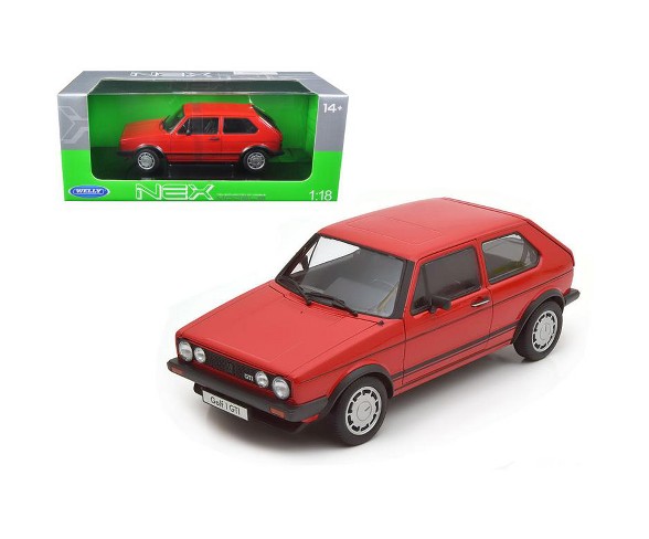 Volkswagen Golf 1 GTI Red 1/18 Diecast Model Car by Welly
