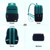 School Backpack, Lightweight Classic Cute Aesthetic Bookbag Daypack for Teen Boys Traveling/Gym/Middle School Navy Green - 4 of 4