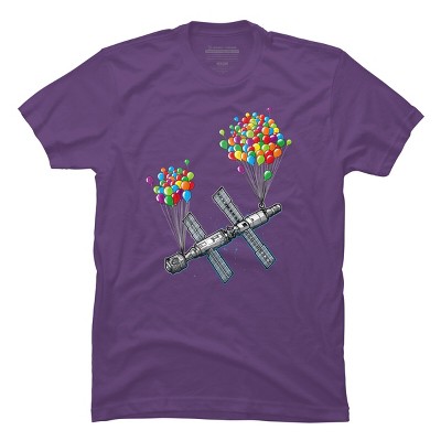 Men's Design By Humans The Magic of satellites By Raxarts T-Shirt
