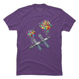 Men's Design By Humans The Magic of satellites By Raxarts T-Shirt - 1 of 3