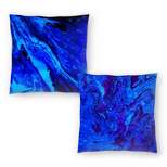 Americanflat Deep Blue and Rocky Cobalt by Ashley Camille Set of 2 Throw Pillows