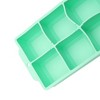 Unique Bargains 6-Cavity Square Ice Tray with Color-Matched Lid Hand Wash Only Silicone 7.09"x4.53"x2.17" 1 Pc - 3 of 3
