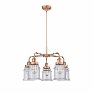 Canton - 5 Light Stem Hung Chandelier In Industrial Style-16.25 Inches Tall and 24 Inches Wide - 1 of 1