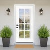 PexFix 36"x80" 8 Lite Full Lite Clear Glass Right Hand Inswing Fiberglass Entrance Door 6-9/16 Door jamb White Primed Fiberglass Knock Down Front Door - 3 of 4