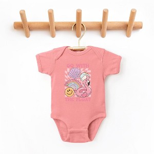 The Juniper Shop Go With The Float Pink Baby Bodysuit - 1 of 2