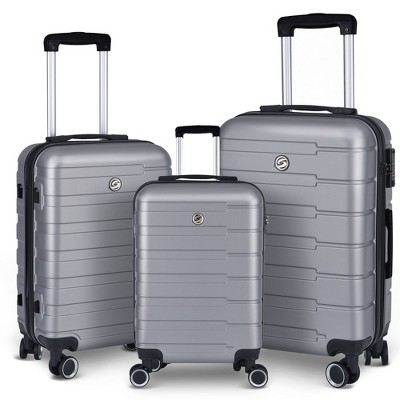 3 Piece Hardshell Luggage Suitcase Sets Hardside Carryon Luggage Set With 360 Degree Spinner Wheels For Travel (20"/24"/28")