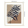 Amanti Art Palm Leaf Mosaic Design by Little Dean Wood Framed Wall Art Print - 4 of 4