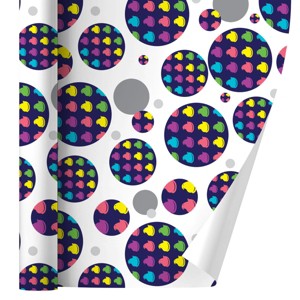 Peeps Rainbow Peeps Pattern Gift Wrap 30" x 72" - 1 of 4