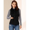 INSPIRE CHIC Women's Buttoned Sleeveless Faux Suede Utility Vest with Cargo Pocket - 2 of 4