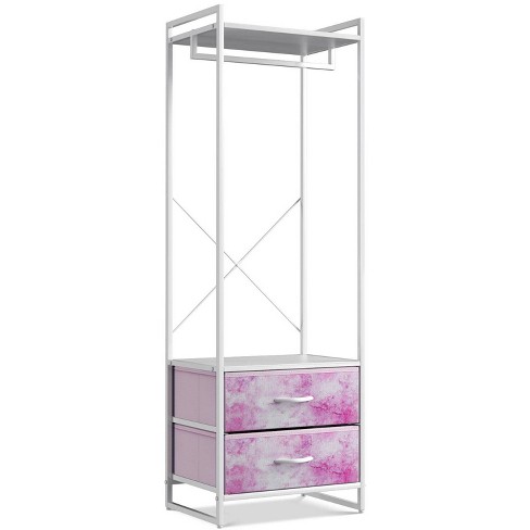 Clothing rack online pink