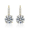 Sophisticated Basket-Set Drop Earrings Adorned with Vibrant Colored Cubic Zirconia for a Glamorous and Elegant Touch - 3 of 3