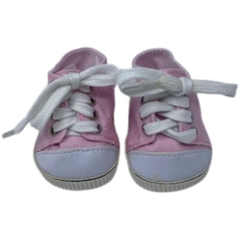 Pink Sparkly Sneakers 18 inch American Girl /Baby Doll Shoes