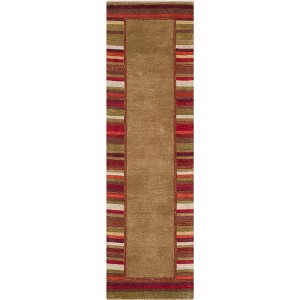 Martha Stewart Striped Border - MSR4715 - Indoor Hand Tufted Rugs - 1 of 4