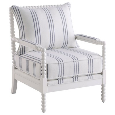 NicBex Linen Accent Chair,Upholstered Living Room Chairs with Spindl Backrest,Legs and Armrests,Cozy Armchair,Accent Chairs for Living Room