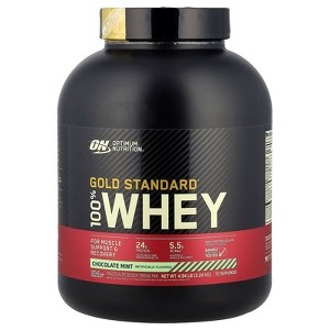 Optimum Nutrition Gold Standard® 100% Whey, Chocolate Mint, 4.94 lb (2.24 kg) - 1 of 2