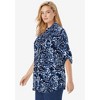 Woman Within Plus Size Rayon 7-Day Pintucked Tunic Blouse - 4 of 4