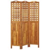 vidaXL 3-Panel Room Divider 47.8"x0.8"x70.9" Solid Wood Acacia - 4 of 4