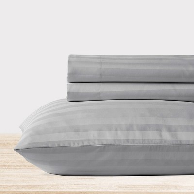 Luxury 500 Thread Count Bed Sheets Set - 100% Cotton Sateen Sheets Set, Soft, Cool & Breathable, Deep Pocket by California Design Den