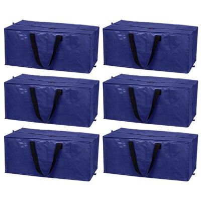 Unique Bargains Waterproof Extra Large Foldable Space Saving Storage Tote 6 Pcs