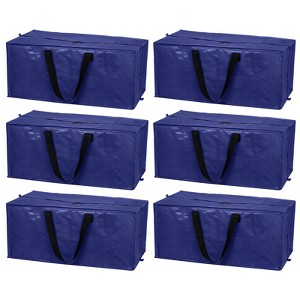 Unique Bargains Waterproof Extra Large Foldable Space Saving Storage Tote 6 Pcs - 1 of 4