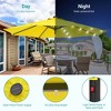 Sonkuki 9 ft Outdoor LED Round Solar Lighted Patio Market Umbrella W/Tilt, UV-Resistant Fabic for Backyard, Garden - 4 of 4
