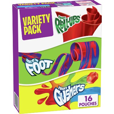 Fruit Flavored Variety Snacks - 16ct