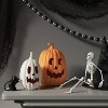 Textured Ceramic Jack O' Lantern Decorative Sculpture - Hyde and EEK! Boutique™ Matte Gray - 2 of 3