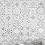 rustic white and walnut finish