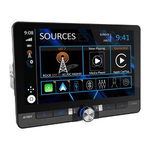 Jensen CAR813 8" Touch Screen Digital Multimedia Receiver (does not play discs) Wireless or Wired Apple CarPlay and Android Auto Compatible - 1 of 4