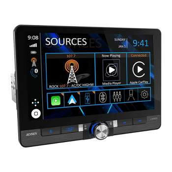 Jensen CAR813 8" Touch Screen Digital Multimedia Receiver (does not play discs) Wireless or Wired Apple CarPlay and Android Auto Compatible