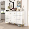 Famapy Sleek Dresser with 9 Drawers and Metal Handles - 3 of 4
