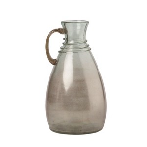 Transpac Glass Clear Everyday Pitcher Shaped Vase - 1 of 2