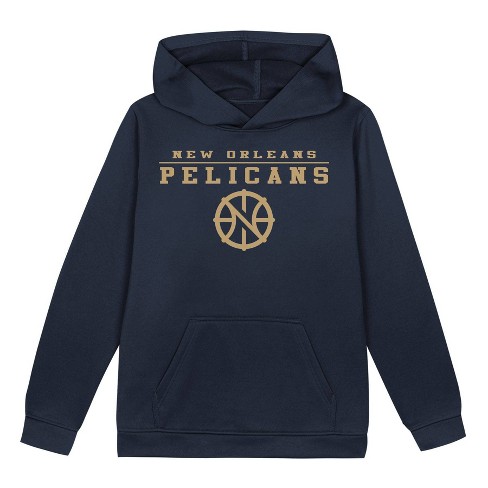 NBA New Orleans Pelicans Boys Poly Hooded Sweatshirt XS