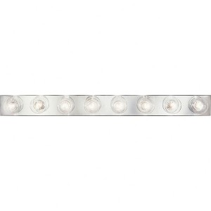 Progress Lighting Broadway 8-Light Wall Light in Polished Chrome with Included Shade - 1 of 2