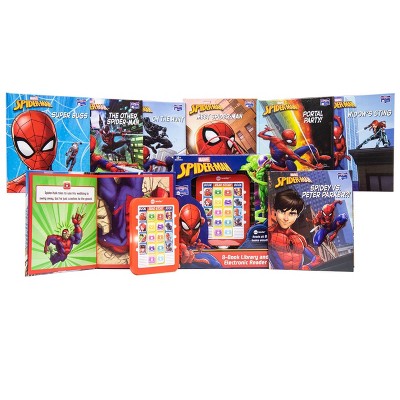 Pi Kids Marvel Spider-Man Electronic Me Reader and 8-Book Library Boxed Set