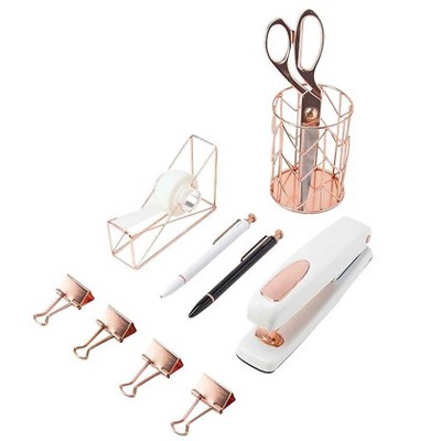 U Brands Desktop Set Rose Gold Metal 2106U00-01