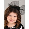 HalloweenCostumes.com 2T/4T  Girl  Toddler Lil Miss Skeleton Costume, Black and White Bones Outfit, Halloween Tulle Skirt and Bow, White/Black - 4 of 4