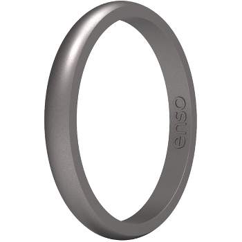 Enso Rings Halo Elements Series Silicone Ring - 8 - Platinum
