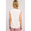 Women's Sleeveless Button Up Sweater Knit Vest - Mimosa - 2 of 2