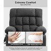 GardenJoy Power Lift Recliner Chair w/ Dual Motors Massage & Heat Fabric Grey USB Ports & Cup holder - 2 of 4