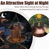 Munora 37.8" Bird Bath & Solar Bird Feeders Combo with Flower Planter, Weather-Resistant Bronze - 3 of 4