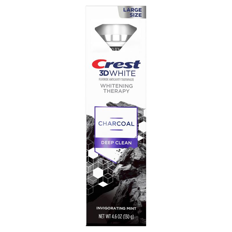 Crest 3D Whitening Therapy Charcoal Deep Clean Toothpaste - 4.6oz, 3 of 10