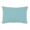 Saro Lifestyle Seashell Serenity Throw Pillow Cover, Blue, 12"x18" - 2 of 3