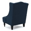 CAVINAS Modern Wingback Accent Chair with Button Tufted Diamond Stitching & Turned Birch Wood Legs, Upholstered Armchair for Living Room - 4 of 4