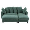 Merax L-Shaped Soft Chenille Upholstery Sectional Sofa with Hidden Storage and Movable Ottoman - 2 of 4
