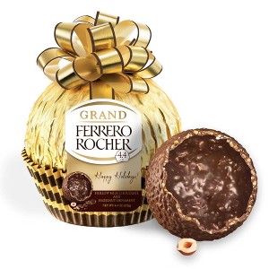 Ferrero Rocher Grand Christmas Milk Chocolate and Hazelnut Gift - 4.4oz - 1 of 4