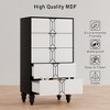 5 Drawer Dresser with Vintage Pattern Design, Modern and Stylish Dresser - 3 of 4