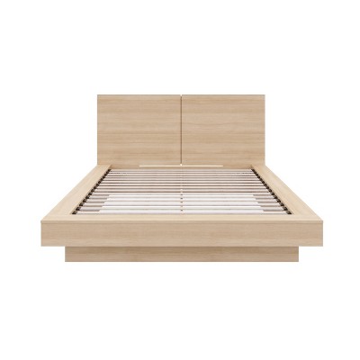 Napa Natural Blonde Oak Queen Platform Bed with Headboard