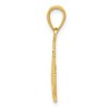Black Bow Jewelry 14k Yellow Gold Unadorned Anchor Pendant, 14 x 24mm - 2 of 4